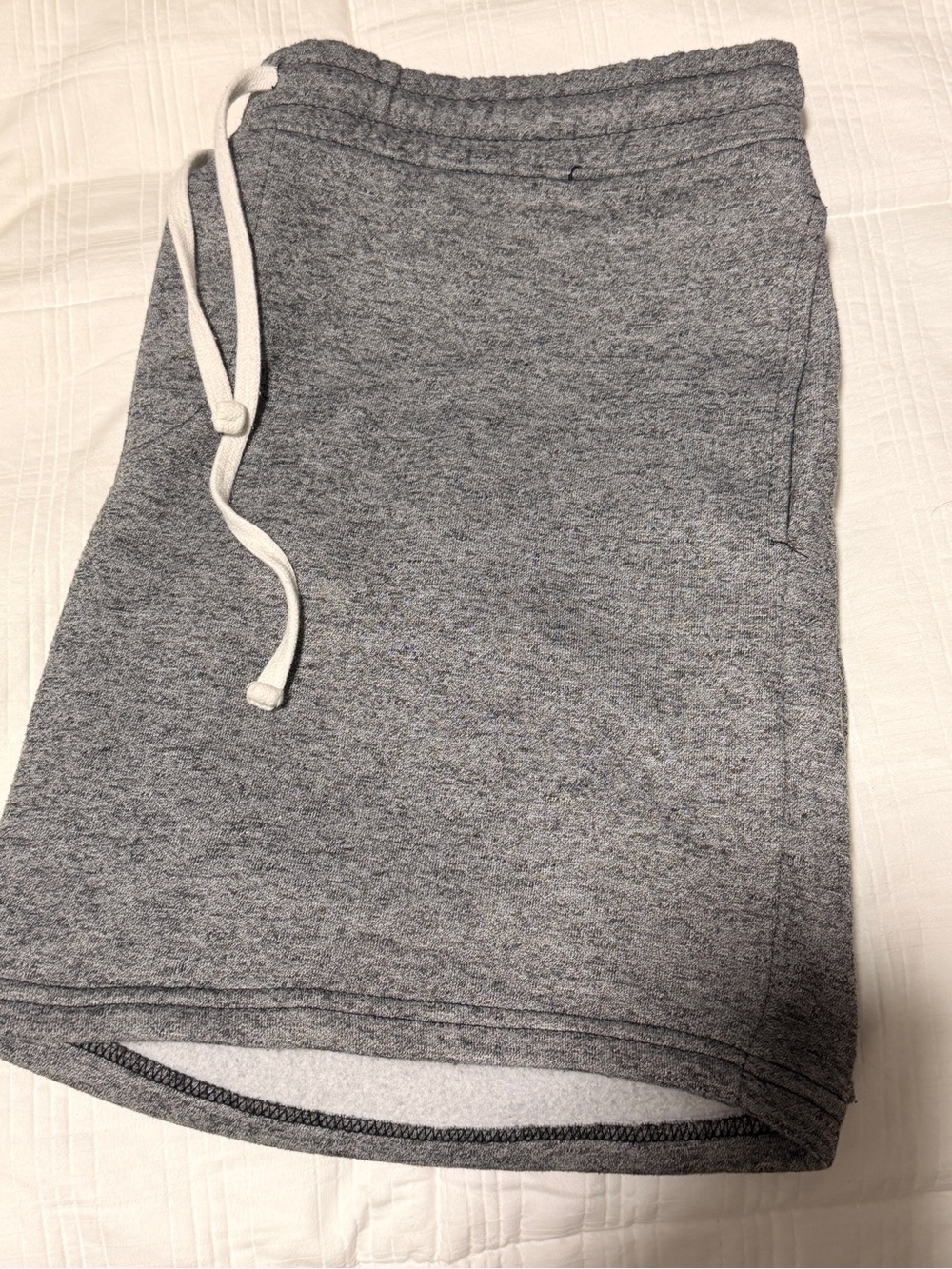 Brooklyn Cloth Heather Gray Knit Drawstring Mini Shorts